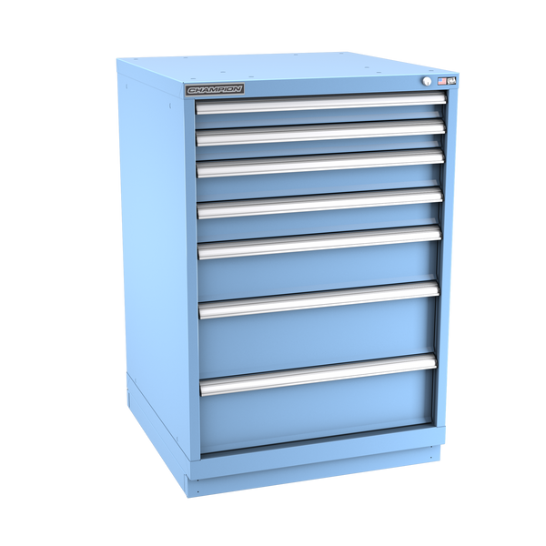 7-Drawer Modular Cabinet SW0701 | 28-1/4"W x 41-3/4"H x 28-1/2"D light blue