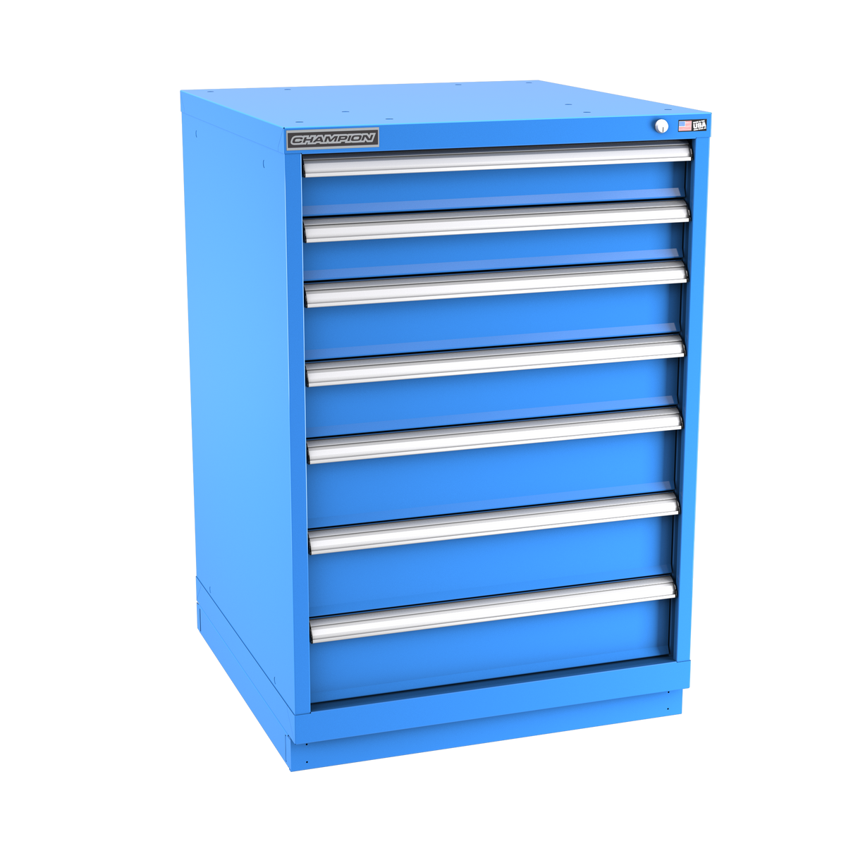 7-Drawer Modular Cabinet SW0702 | 28-1/4"W x 41-3/4"H x 28-1/2"D bright blue