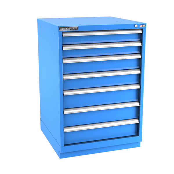 7-Drawer Modular Cabinet SW0702 | 28-1/4"W x 41-3/4"H x 28-1/2"D bright blue