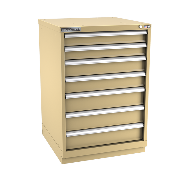 7-Drawer Modular Cabinet SW0702 | 28-1/4"W x 41-3/4"H x 28-1/2"D beige