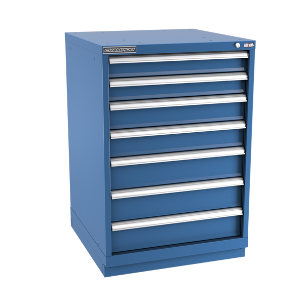 7-Drawer Modular Cabinet SW0702 | 28-1/4"W x 41-3/4"H x 28-1/2"D dark blue