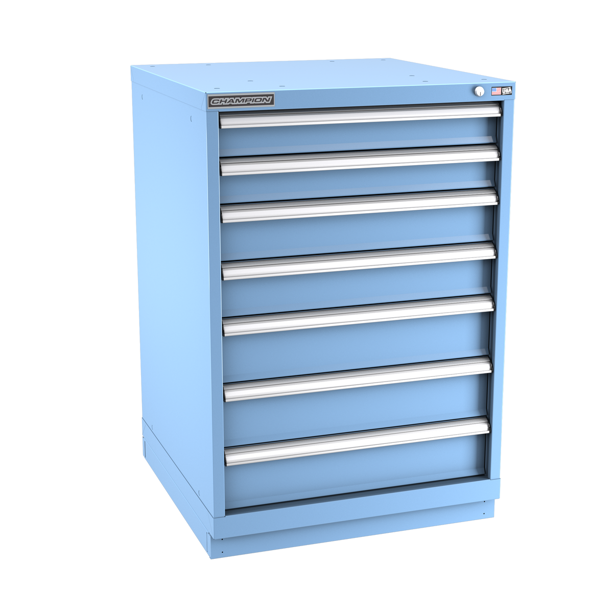 7-Drawer Modular Cabinet SW0702 | 28-1/4"W x 41-3/4"H x 28-1/2"D light blue