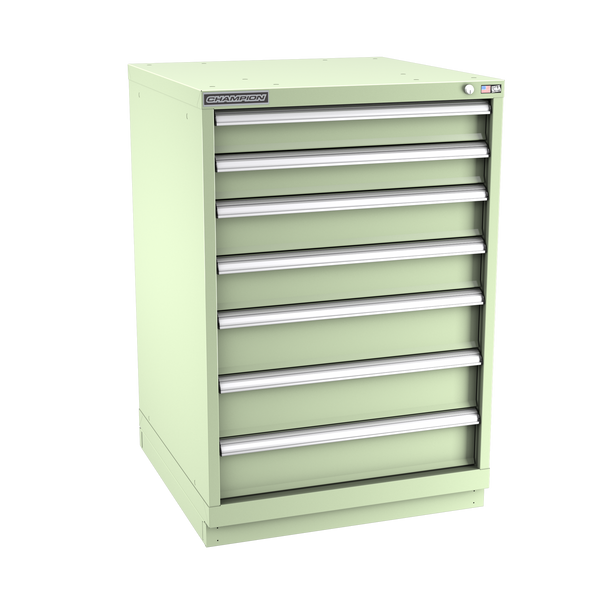 7-Drawer Modular Cabinet SW0702 | 28-1/4"W x 41-3/4"H x 28-1/2"D seafoam green