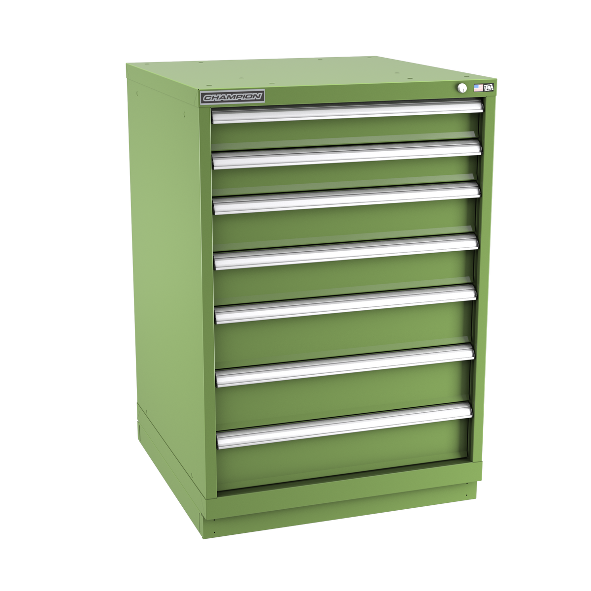 7-Drawer Modular Cabinet SW0702 | 28-1/4"W x 41-3/4"H x 28-1/2"D vista green