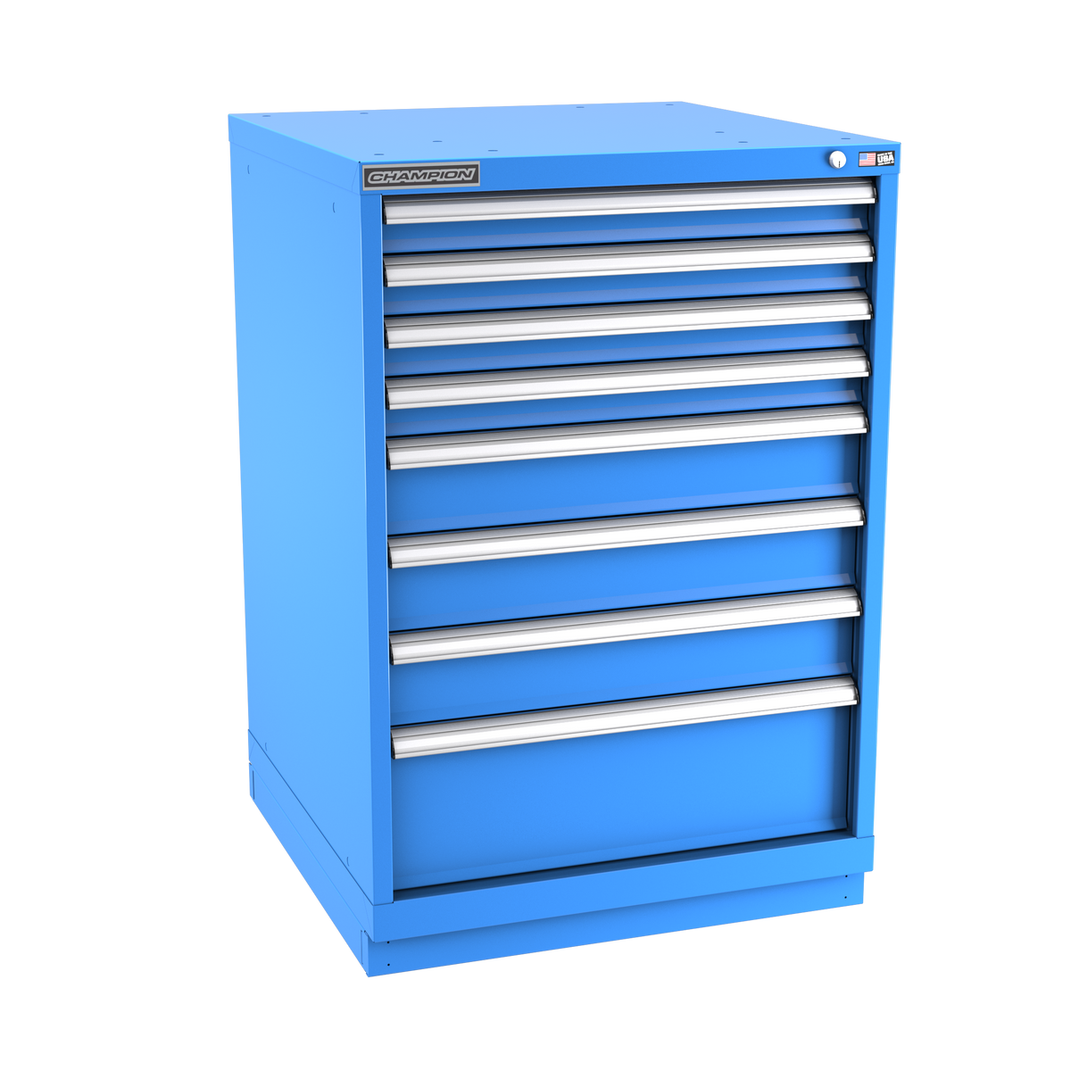 8-Drawer Modular Cabinet SW0801 | 28-1/4"W x 41-3/4"H x 28-1/2"D bright blue