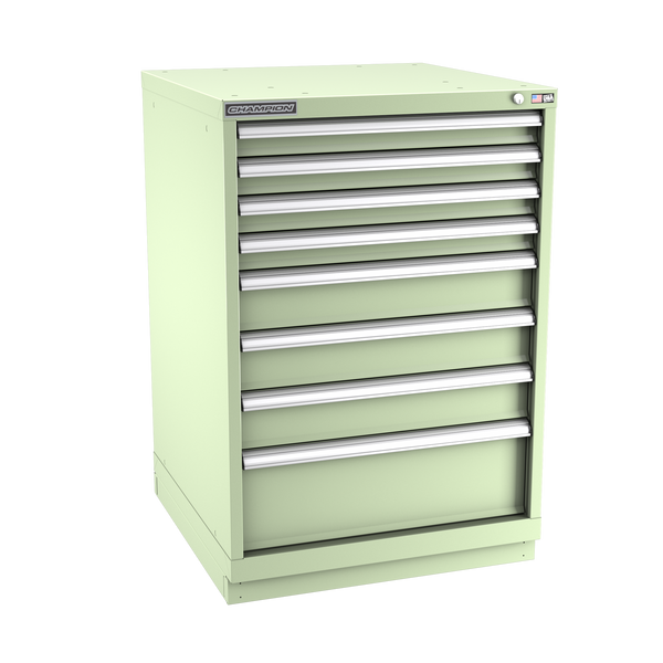 8-Drawer Modular Cabinet SW0801 | 28-1/4"W x 41-3/4"H x 28-1/2"D seafoam green