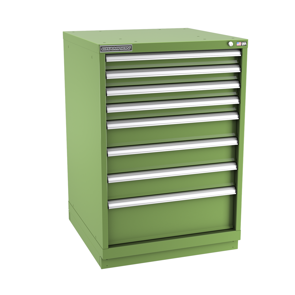 8-Drawer Modular Cabinet SW0801 | 28-1/4"W x 41-3/4"H x 28-1/2"D vista green