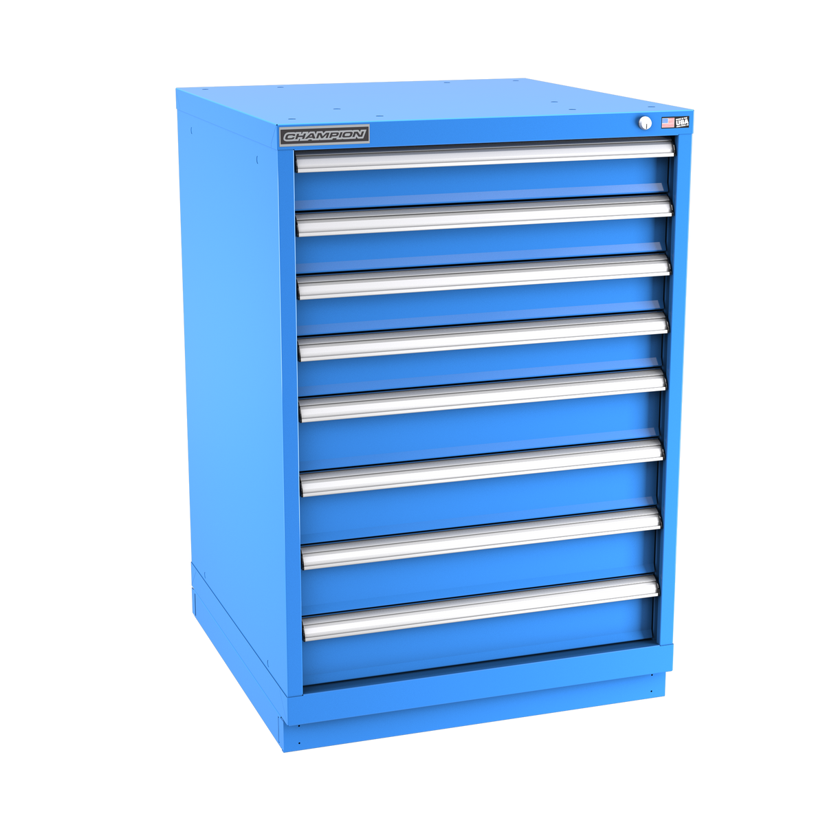 8-Drawer Modular Cabinet SW0802 | 28-1/4"W x 41-3/4"H x 28-1/2"D bright blue