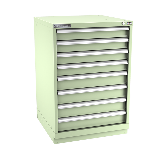 8-Drawer Modular Cabinet SW0802 | 28-1/4"W x 41-3/4"H x 28-1/2"D seafoam green