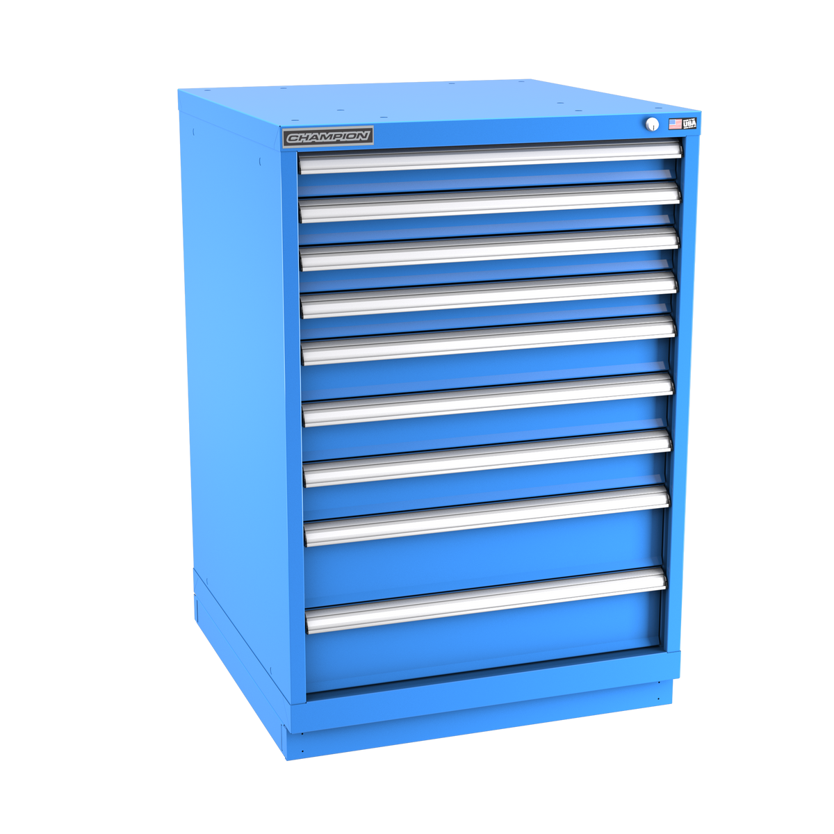 9-Drawer Modular Cabinet SW0901 | 28-1/4"W x 41-3/4"H x 28-1/2"D bright blue