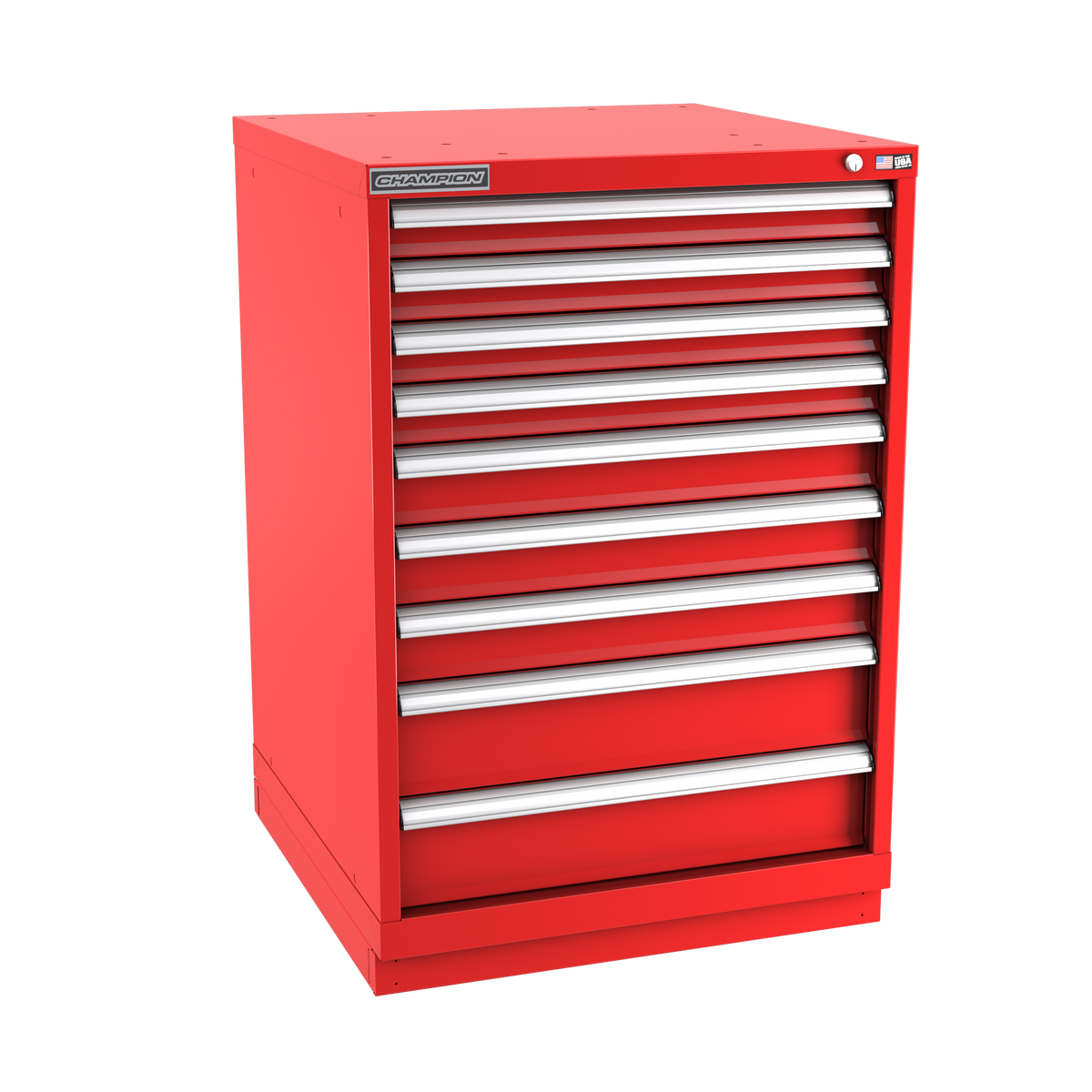 9-Drawer Modular Cabinet SW0901 | 28-1/4"W x 41-3/4"H x 28-1/2"D red