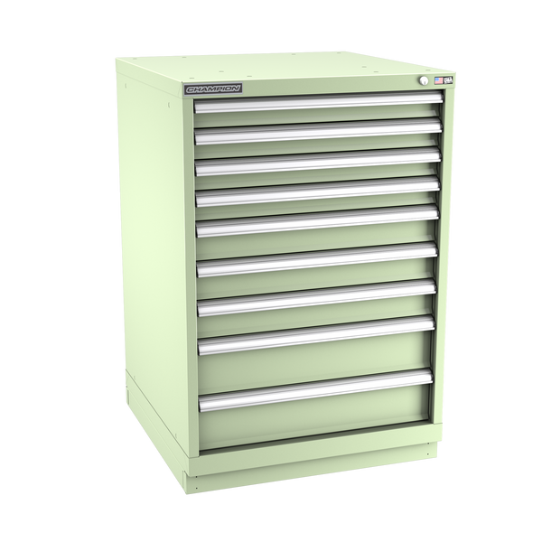 9-Drawer Modular Cabinet SW0901 | 28-1/4"W x 41-3/4"H x 28-1/2"D seafoam green