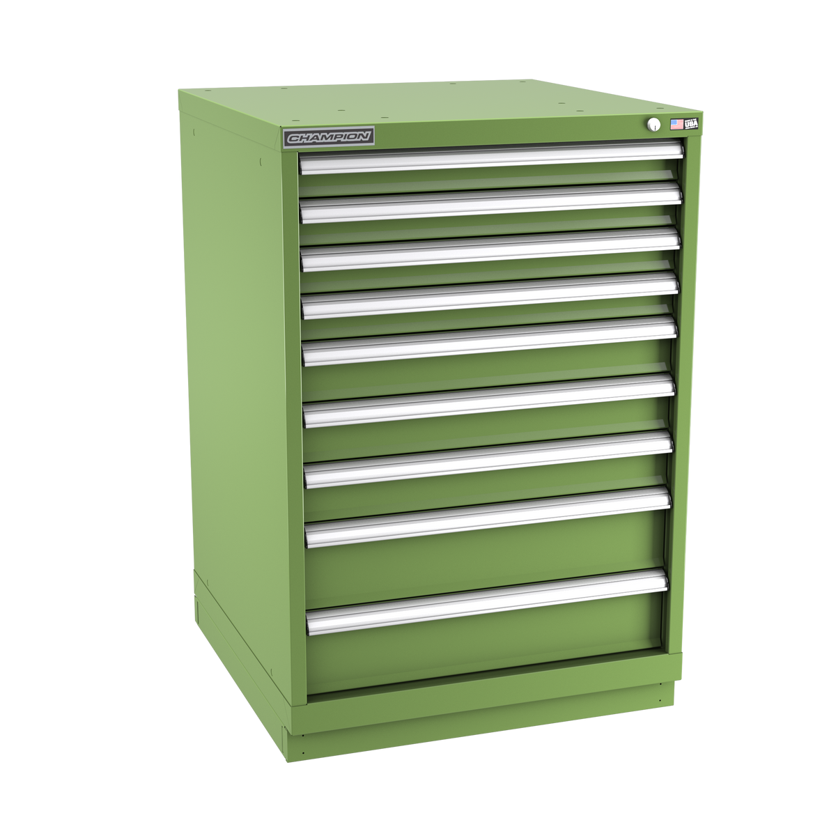 9-Drawer Modular Cabinet SW0901 | 28-1/4"W x 41-3/4"H x 28-1/2"D vista green