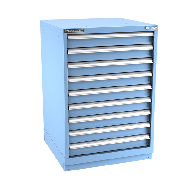 9-Drawer Modular Cabinet SW0902 | 28-1/4"W x 41-3/4"H x 28-1/2"D light blue