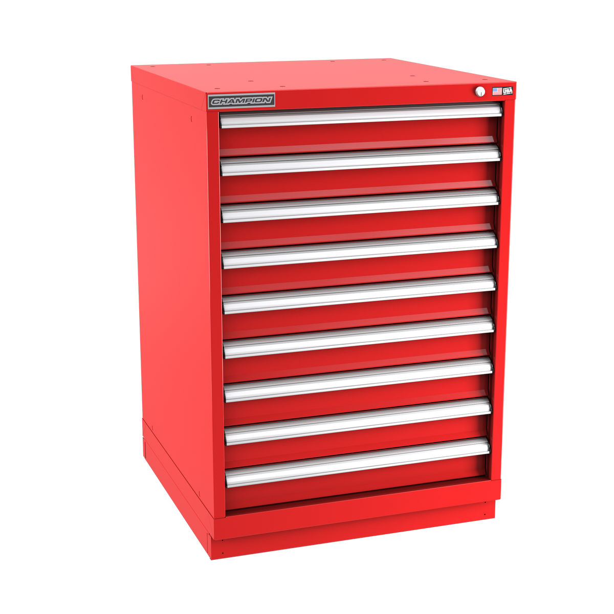 9-Drawer Modular Cabinet SW0902 | 28-1/4"W x 41-3/4"H x 28-1/2"D red