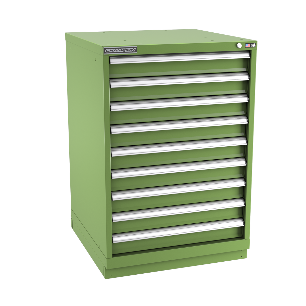 9-Drawer Modular Cabinet SW0902 | 28-1/4"W x 41-3/4"H x 28-1/2"D vista green