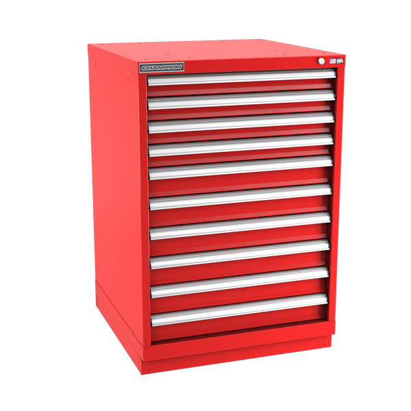 10-Drawer Modular Cabinet SW1001 | 28-1/4"W x 41-3/4"H x 28-1/2"D red