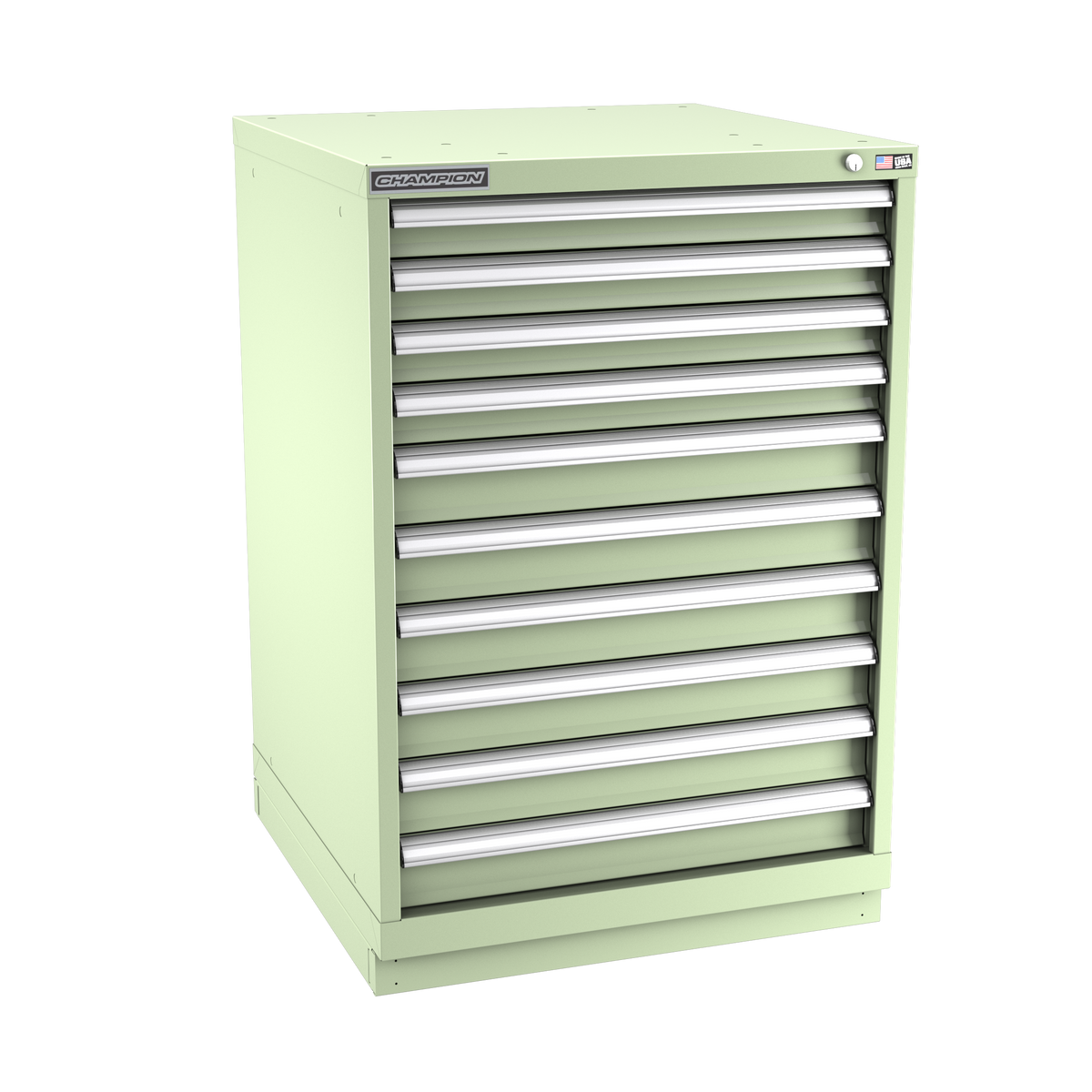 10-Drawer Modular Cabinet SW1001 | 28-1/4"W x 41-3/4"H x 28-1/2"D seafoam green