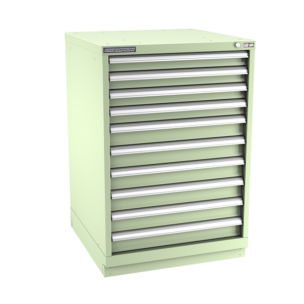 10-Drawer Modular Cabinet SW1001 | 28-1/4"W x 41-3/4"H x 28-1/2"D seafoam green