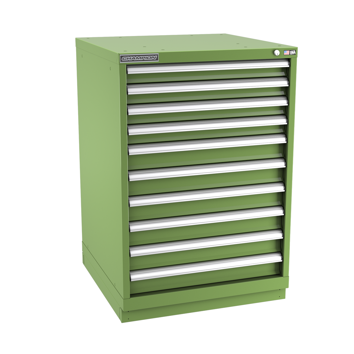 10-Drawer Modular Cabinet SW1001 | 28-1/4"W x 41-3/4"H x 28-1/2"D vista green