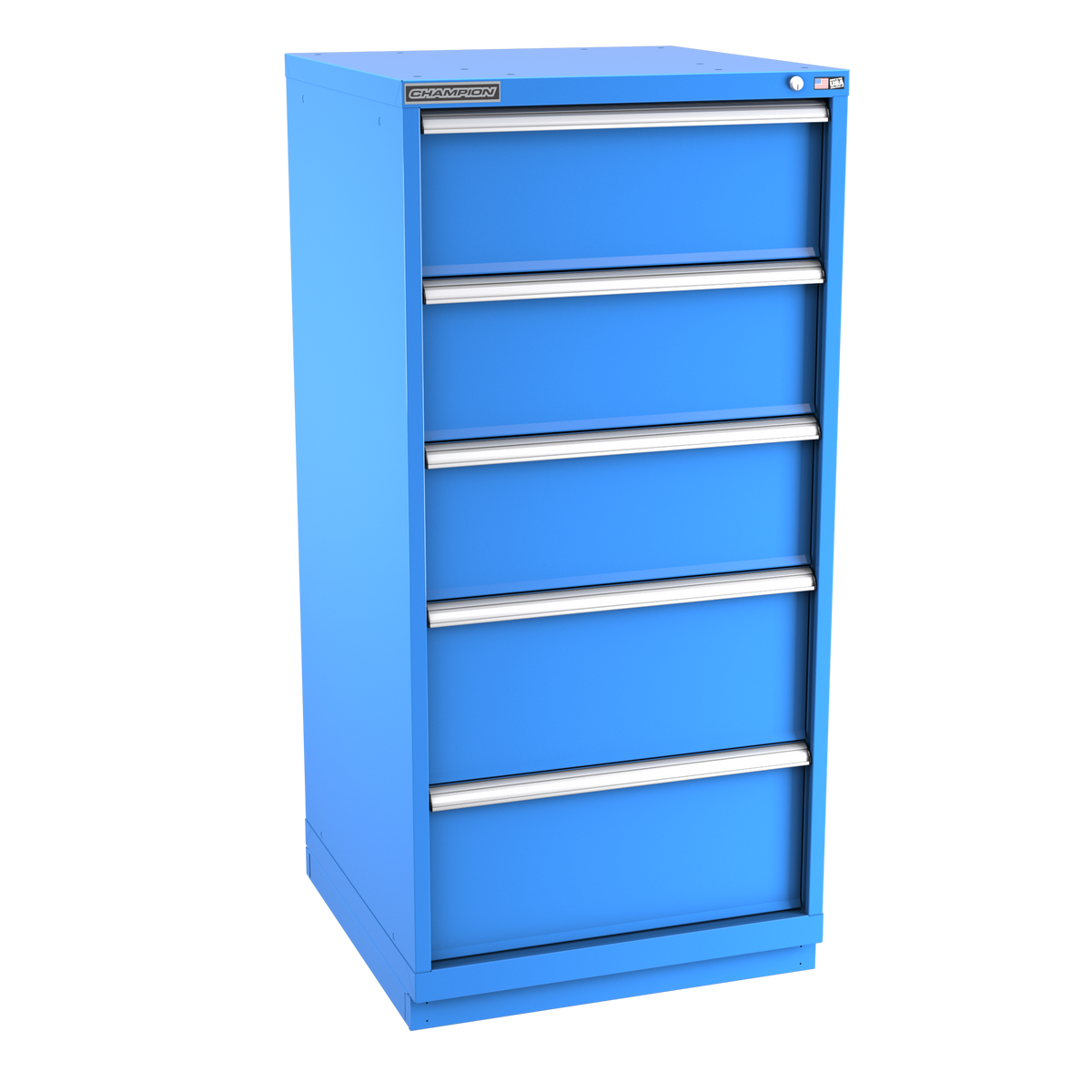 5-Drawer Modular Cabinet SW0501 | 28-1/4"W x 59-1/2"H x 28-1/2"D bright blue