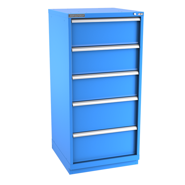 5-Drawer Modular Cabinet SW0501 | 28-1/4"W x 59-1/2"H x 28-1/2"D bright blue