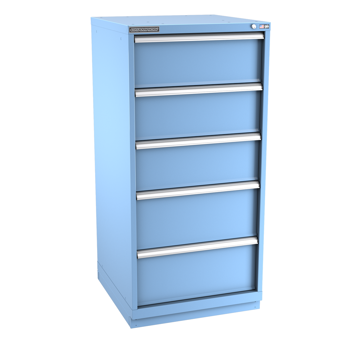 5-Drawer Modular Cabinet SW0501 | 28-1/4"W x 59-1/2"H x 28-1/2"D light blue