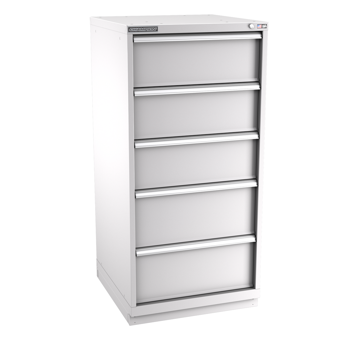 5-Drawer Modular Cabinet SW0501 | 28-1/4"W x 59-1/2"H x 28-1/2"D light grey