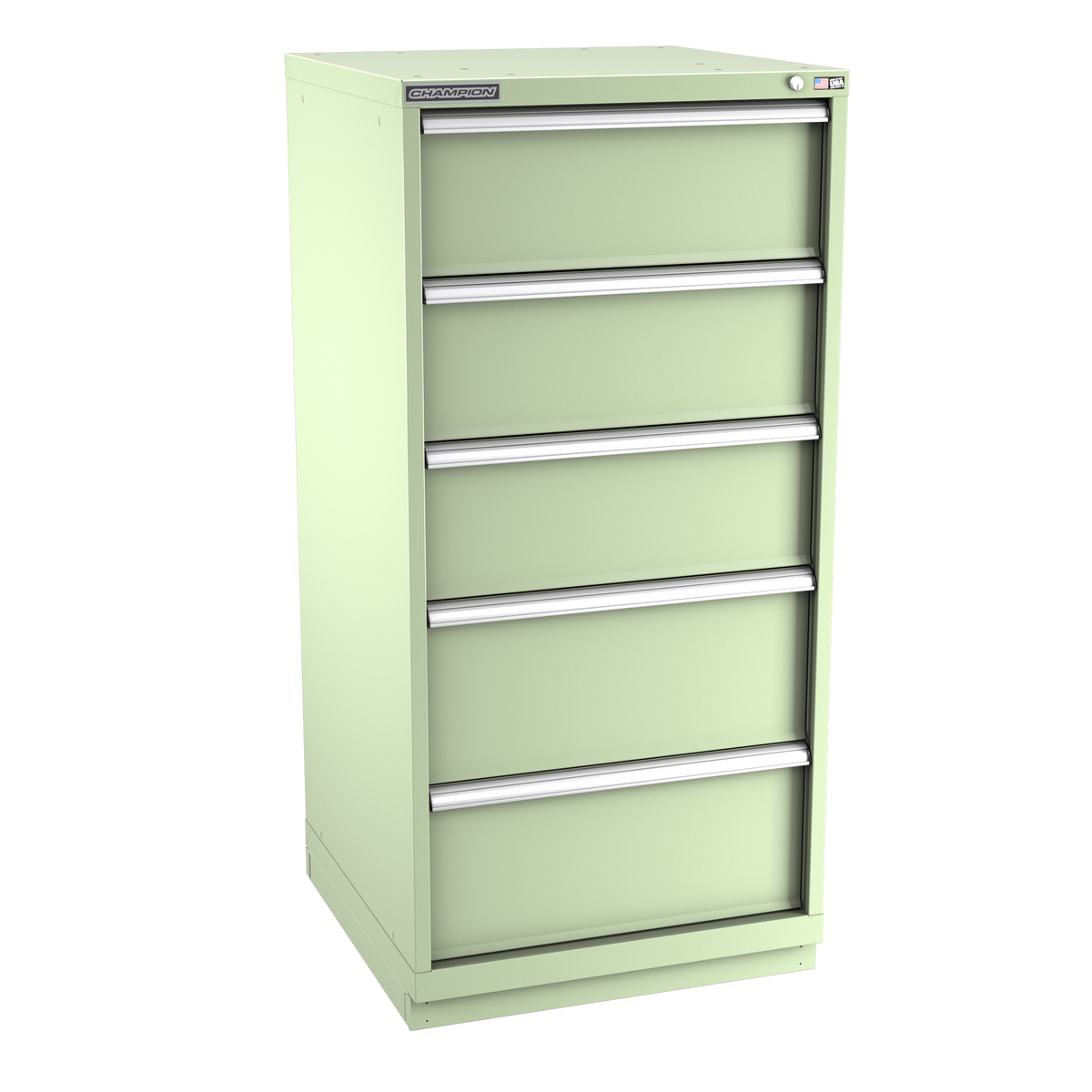 5-Drawer Modular Cabinet SW0501 | 28-1/4"W x 59-1/2"H x 28-1/2"D seafoam green