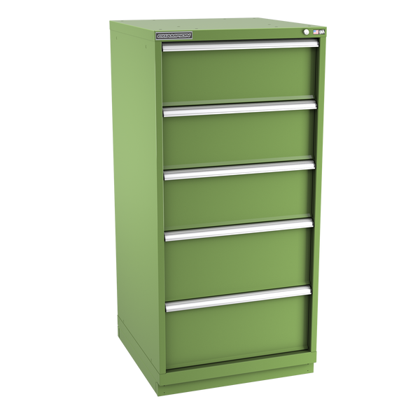 5-Drawer Modular Cabinet SW0501 | 28-1/4"W x 59-1/2"H x 28-1/2"D vista green