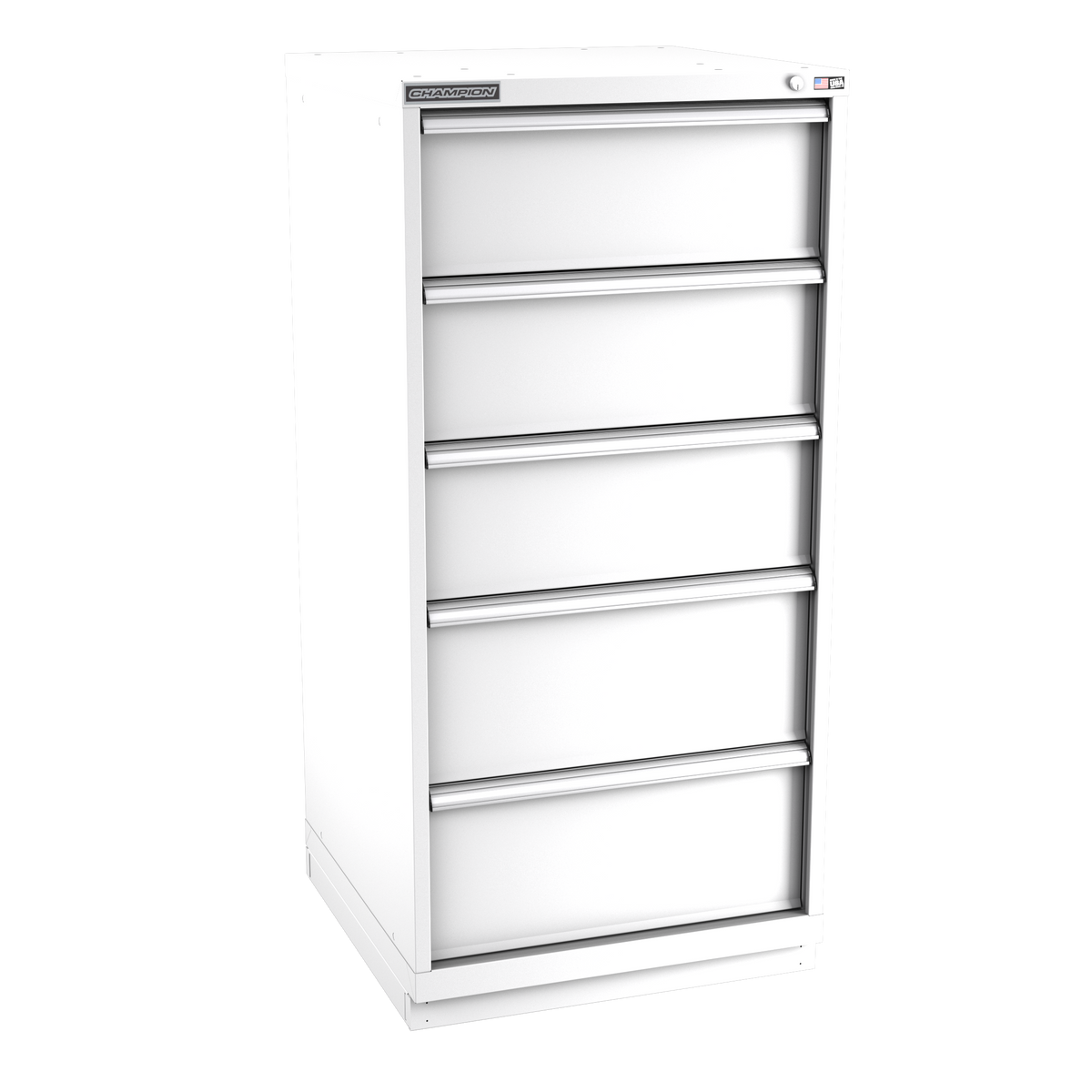 5-Drawer Modular Cabinet SW0501 | 28-1/4"W x 59-1/2"H x 28-1/2"D white