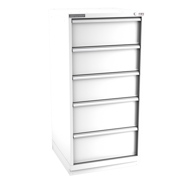 5-Drawer Modular Cabinet SW0501 | 28-1/4"W x 59-1/2"H x 28-1/2"D white