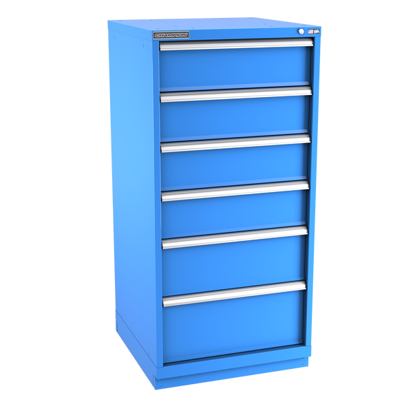 6-Drawer Modular Cabinet SW0601 | 28-1/4"W x 59-1/2"H x 28-1/2"D bright blue