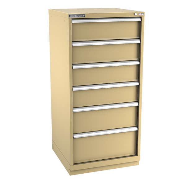 6-Drawer Modular Cabinet SW0601 | 28-1/4"W x 59-1/2"H x 28-1/2"D beige