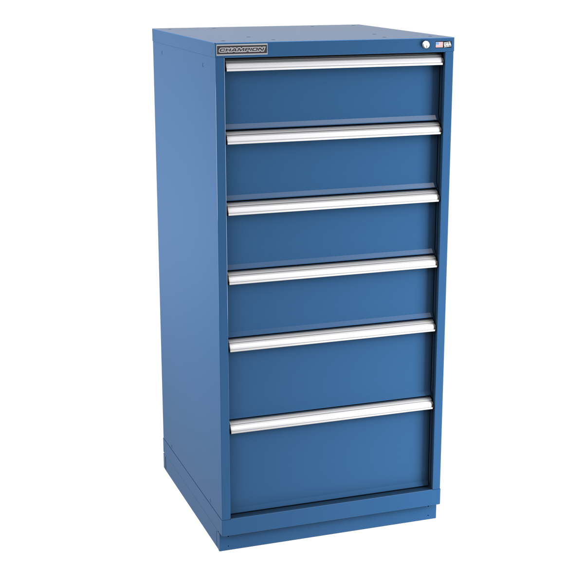 6-Drawer Modular Cabinet SW0601 | 28-1/4"W x 59-1/2"H x 28-1/2"D dark blue