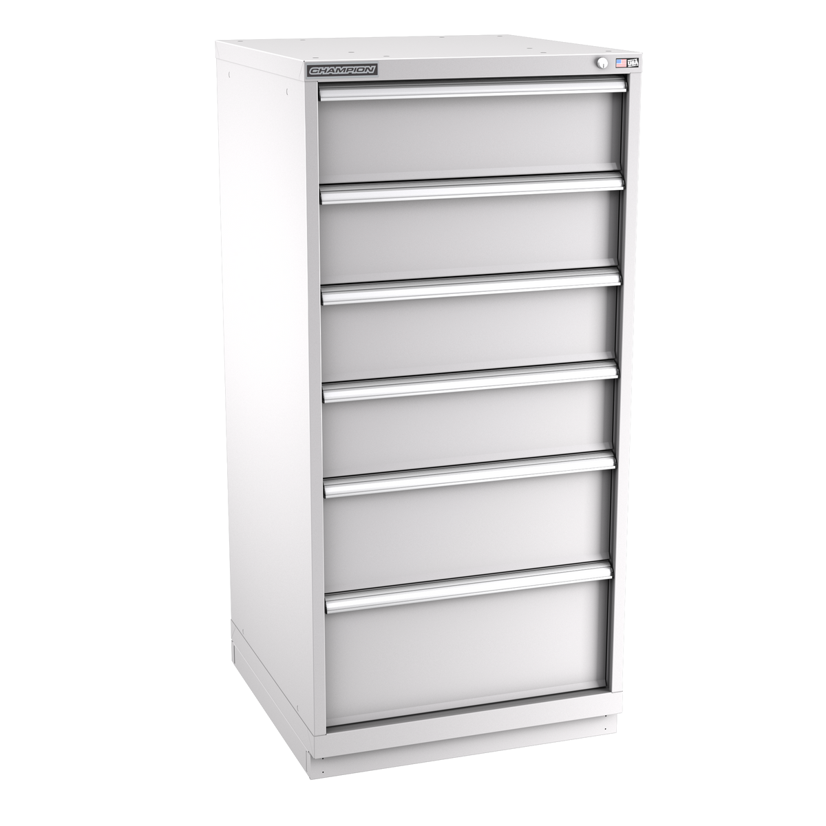 6-Drawer Modular Cabinet SW0601 | 28-1/4"W x 59-1/2"H x 28-1/2"D light grey