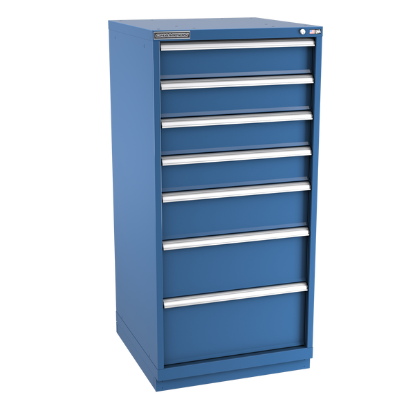 7-Drawer Modular Cabinet SW0701 | 28-1/4"W x 59-1/2"H x 28-1/2"D dark blue