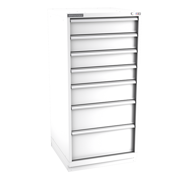 7-Drawer Modular Cabinet SW0701 | 28-1/4"W x 59-1/2"H x 28-1/2"D white