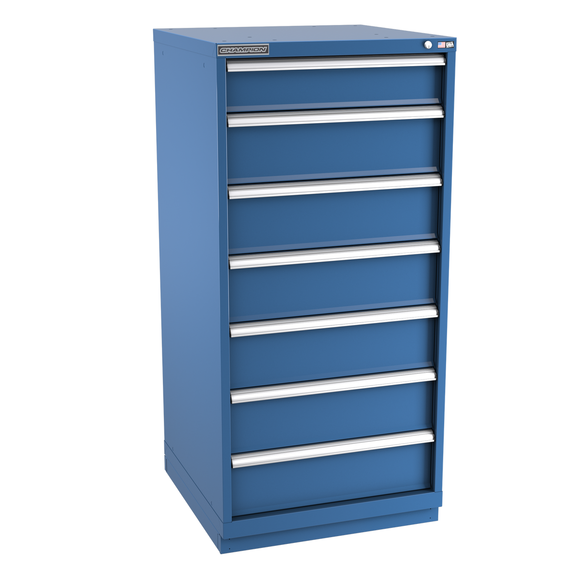 7-Drawer Modular Cabinet SW0702 | 28-1/4"W x 59-1/2"H x 28-1/2"D dark blue