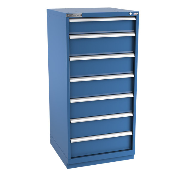 7-Drawer Modular Cabinet SW0702 | 28-1/4"W x 59-1/2"H x 28-1/2"D dark blue