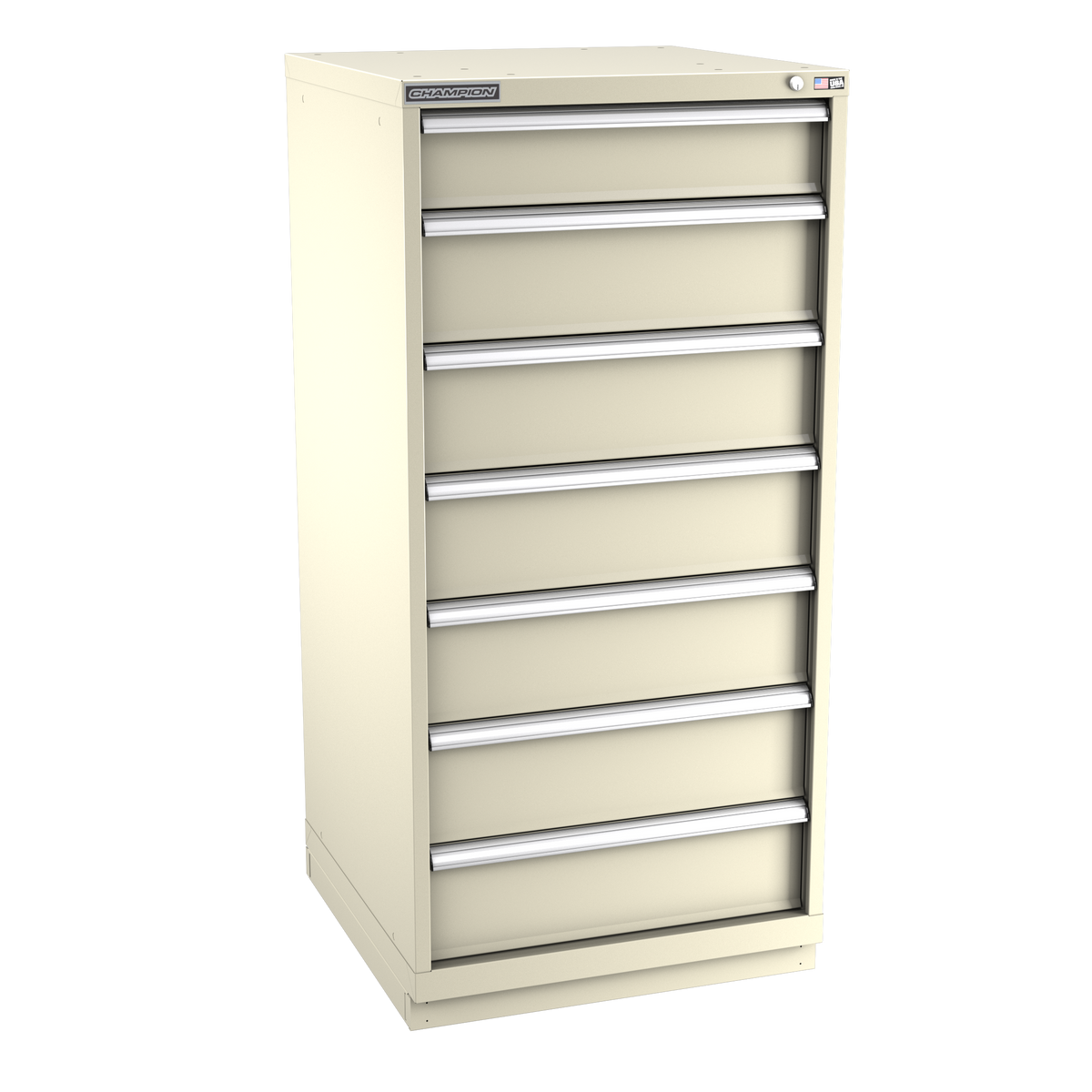 7-Drawer Modular Cabinet SW0702 | 28-1/4"W x 59-1/2"H x 28-1/2"D sand