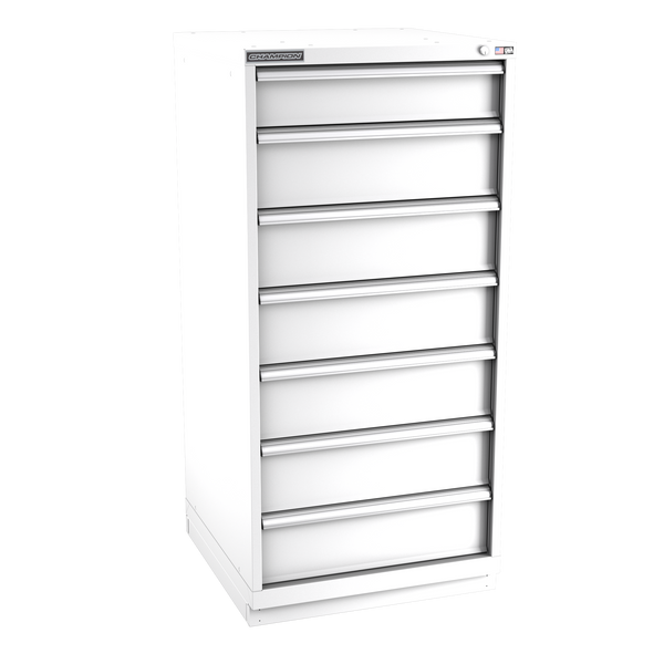 7-Drawer Modular Cabinet SW0702 | 28-1/4"W x 59-1/2"H x 28-1/2"D white