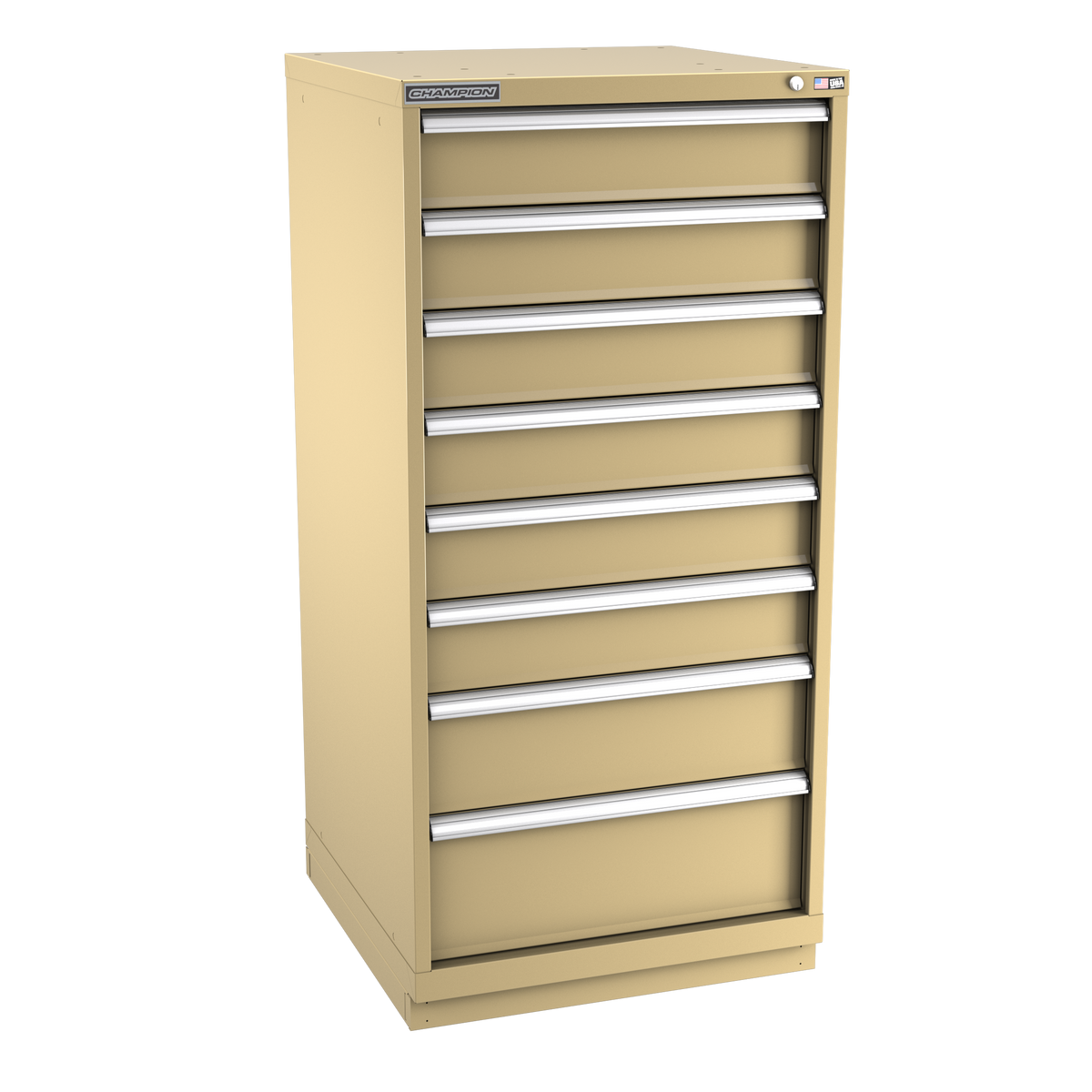 8-Drawer Modular Cabinet SW0801 | 28-1/4"W x 59-1/2"H x 28-1/2"D beige