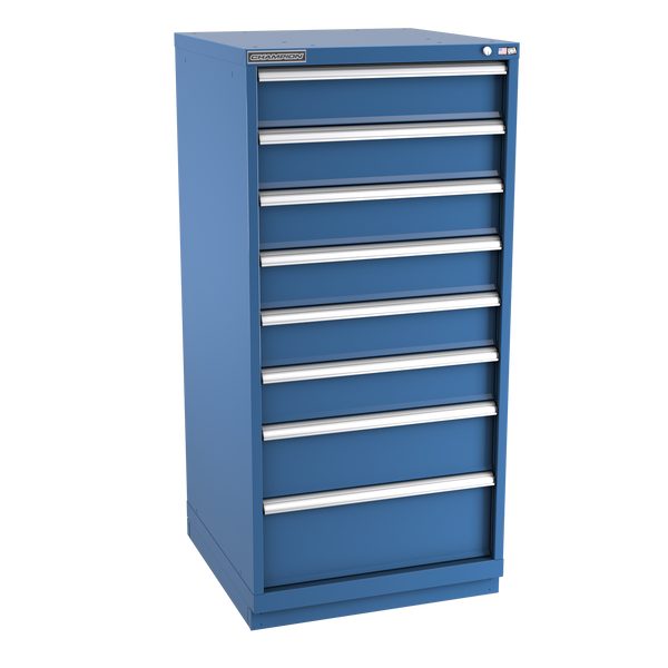 8-Drawer Modular Cabinet SW0801 | 28-1/4"W x 59-1/2"H x 28-1/2"D dark blue