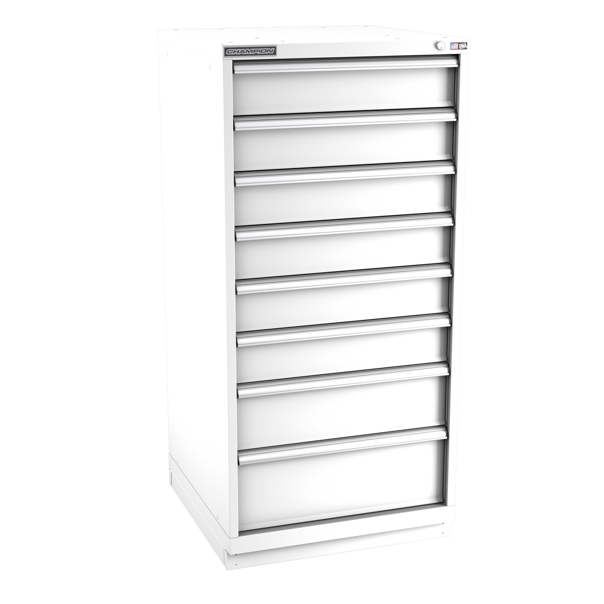 8-Drawer Modular Cabinet SW0801 | 28-1/4"W x 59-1/2"H x 28-1/2"D white