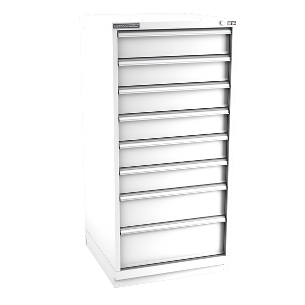 8-Drawer Modular Cabinet SW0801 | 28-1/4"W x 59-1/2"H x 28-1/2"D white