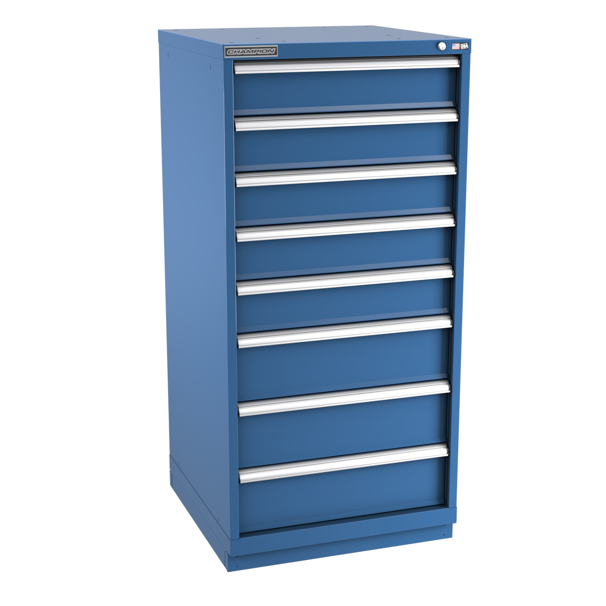 8-Drawer Modular Cabinet SW0802 | 28-1/4"W x 59-1/2"H x 28-1/2"D dark blue