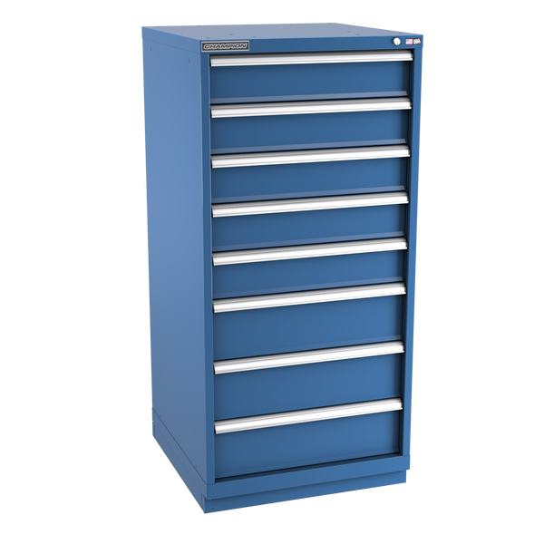 8-Drawer Modular Cabinet SW0802 | 28-1/4"W x 59-1/2"H x 28-1/2"D dark blue