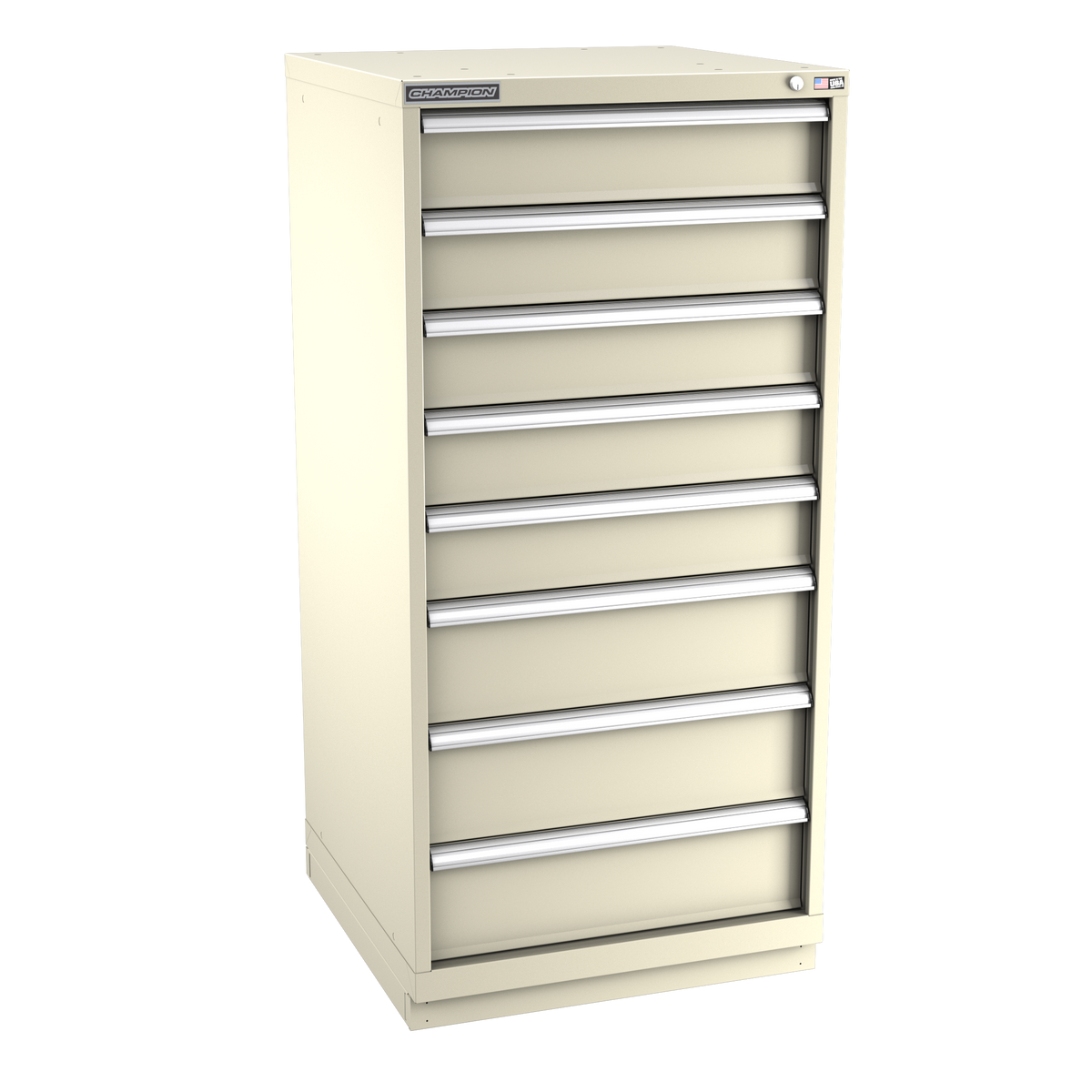 8-Drawer Modular Cabinet SW0802 | 28-1/4"W x 59-1/2"H x 28-1/2"D sand