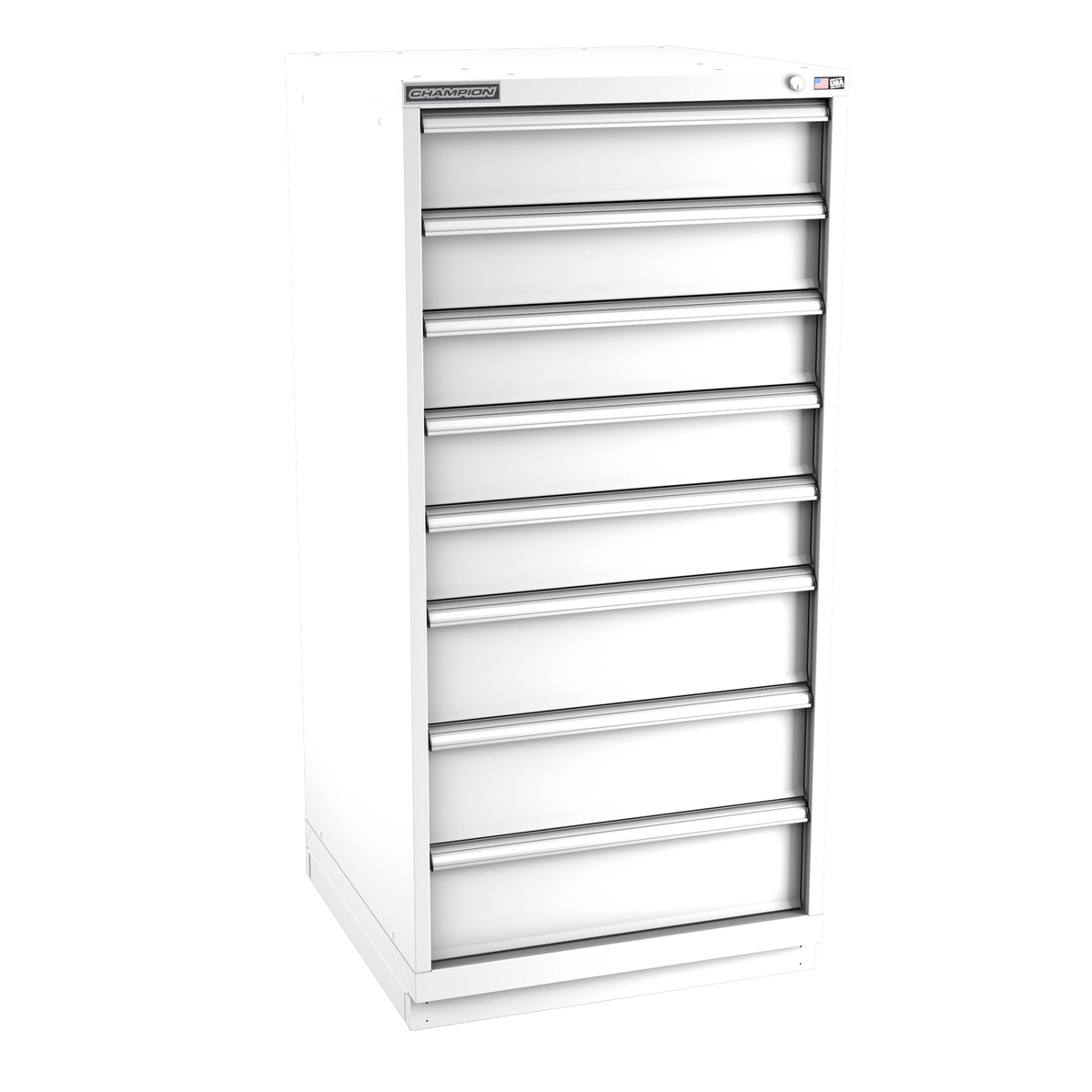 8-Drawer Modular Cabinet SW0802 | 28-1/4"W x 59-1/2"H x 28-1/2"D white